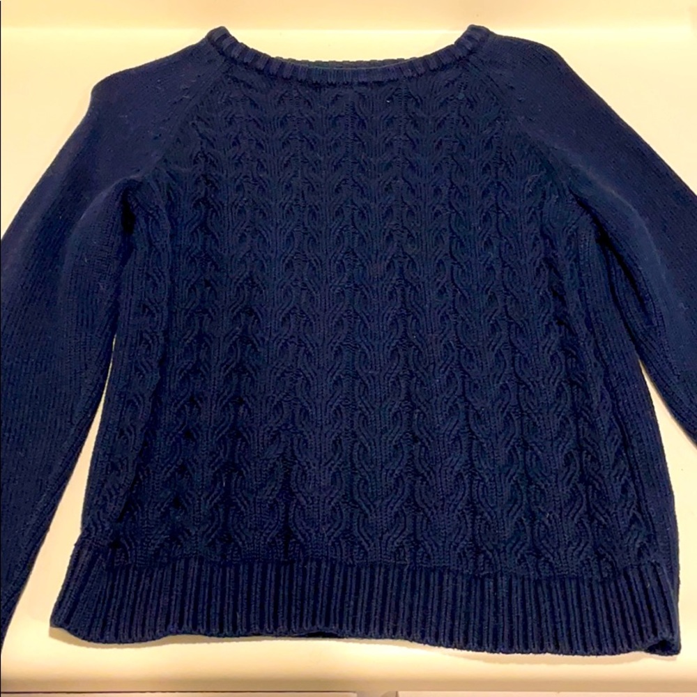 Navy Blue Lands’ End Drifter sweater